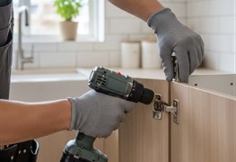 نمایش توضیحات تعویض لولای کابینت